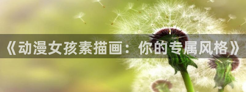 钢铁魔女动樱花动漫：《动漫女孩素描画：你的专属风格》